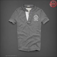 heren abercrombie and fitch henley tee korte t-shirt grijs On Sale Goedkoop xsupz603